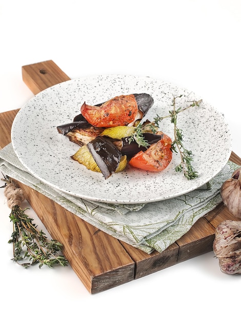 Plato casero con guarnición